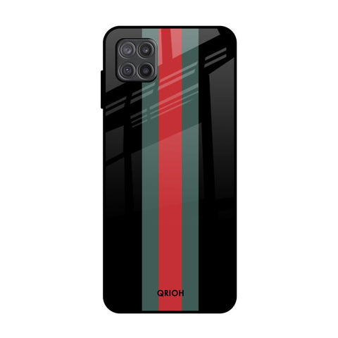 Vertical Stripes Samsung Galaxy M12 Glass Back Cover Online