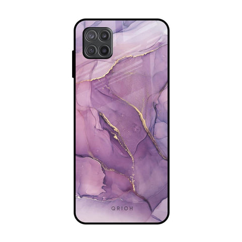 Purple Gold Marble Samsung Galaxy M12 Glass Back Cover Online