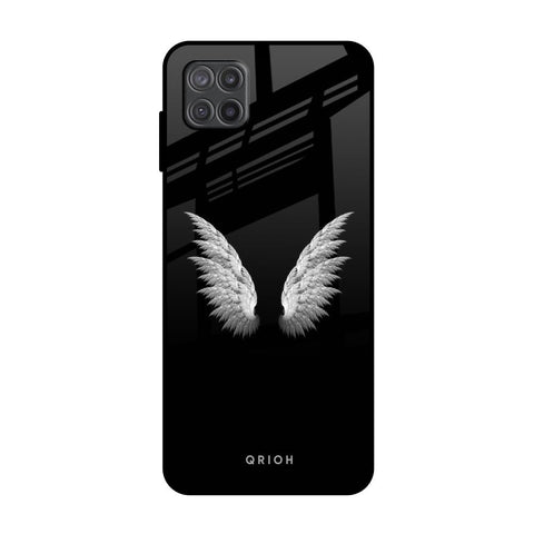 White Angel Wings Samsung Galaxy M12 Glass Back Cover Online