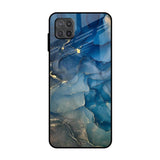 Blue Cool Marble Samsung Galaxy M12 Glass Back Cover Online