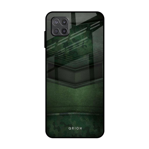 Green Leather Samsung Galaxy M12 Glass Back Cover Online