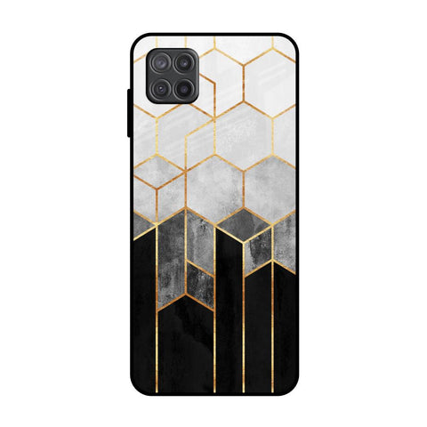 Tricolor Pattern Samsung Galaxy M12 Glass Back Cover Online