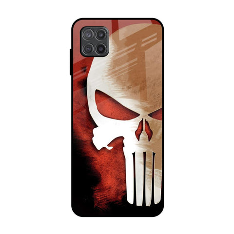 Red Skull Samsung Galaxy M12 Glass Back Cover Online