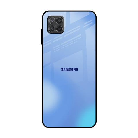 Vibrant Blue Texture Samsung Galaxy M12 Glass Back Cover Online