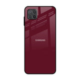 Classic Burgundy Samsung Galaxy M12 Glass Back Cover Online
