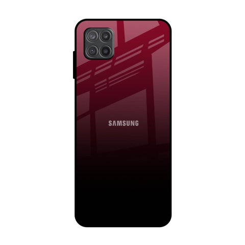 Wine Red Samsung Galaxy M12 Glass Back Cover Online