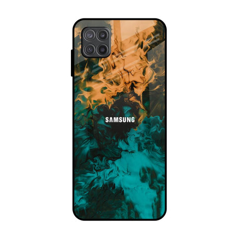 Watercolor Wave Samsung Galaxy M12 Glass Back Cover Online
