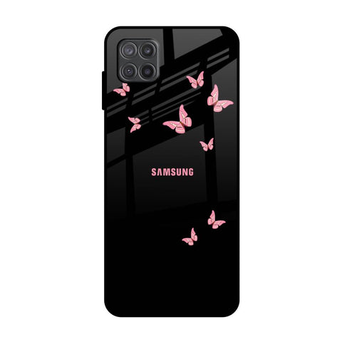 Fly Butterfly Samsung Galaxy M12 Glass Back Cover Online