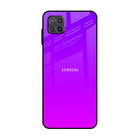 Purple Pink Samsung Galaxy M12 Glass Back Cover Online