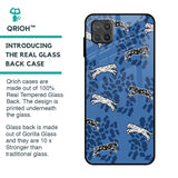 Blue Cheetah Glass Case for Samsung Galaxy M12