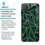 Abstract Green Glass Case For Samsung Galaxy M12