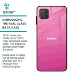 Pink Ribbon Caddy Glass Case for Samsung Galaxy M12