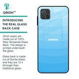 Wavy Blue Pattern Glass Case for Samsung Galaxy M12