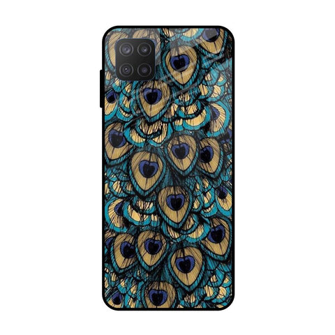 Peacock Feathers Samsung Galaxy M12 Glass Cases & Covers Online