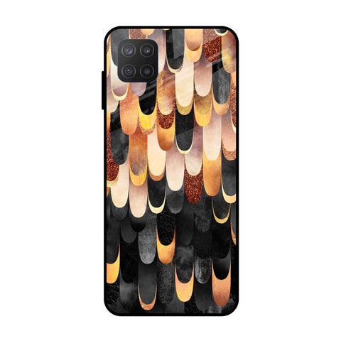 Bronze Abstract Samsung Galaxy M12 Glass Cases & Covers Online