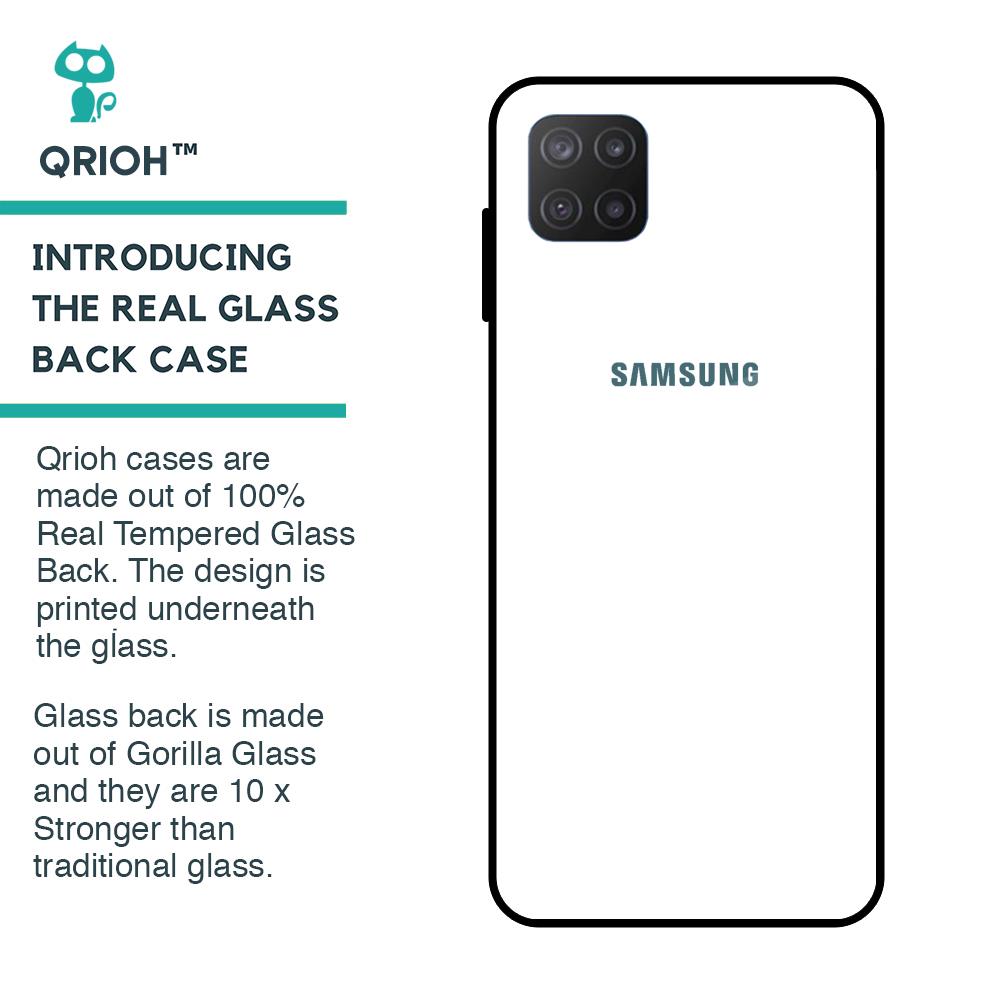 Arctic White Glass Case for Samsung Galaxy M12