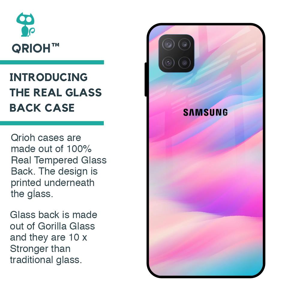 Colorful Waves Glass case for Samsung Galaxy M12