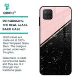 Marble Texture Pink Glass Case For Samsung Galaxy M12
