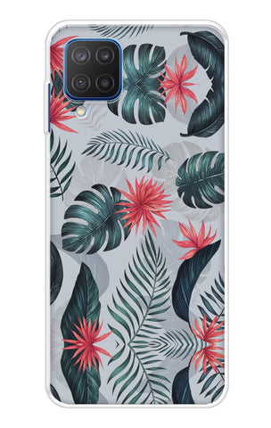 Retro Floral Leaf Samsung Galaxy M12 Back Cover