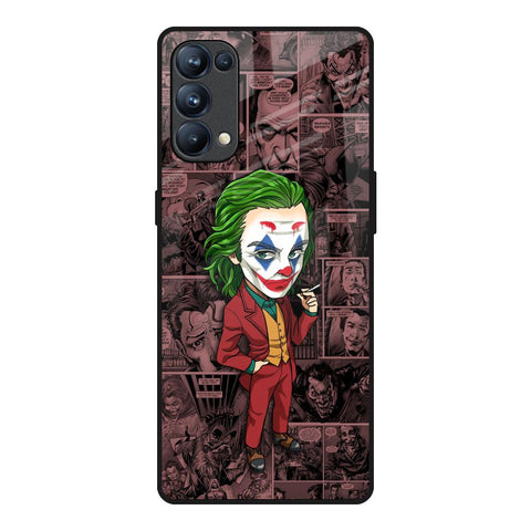 Joker Cartoon Oppo Reno5 Pro Glass Back Cover Online