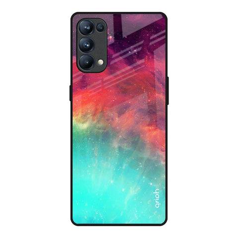 Colorful Aura Oppo Reno5 Pro Glass Back Cover Online