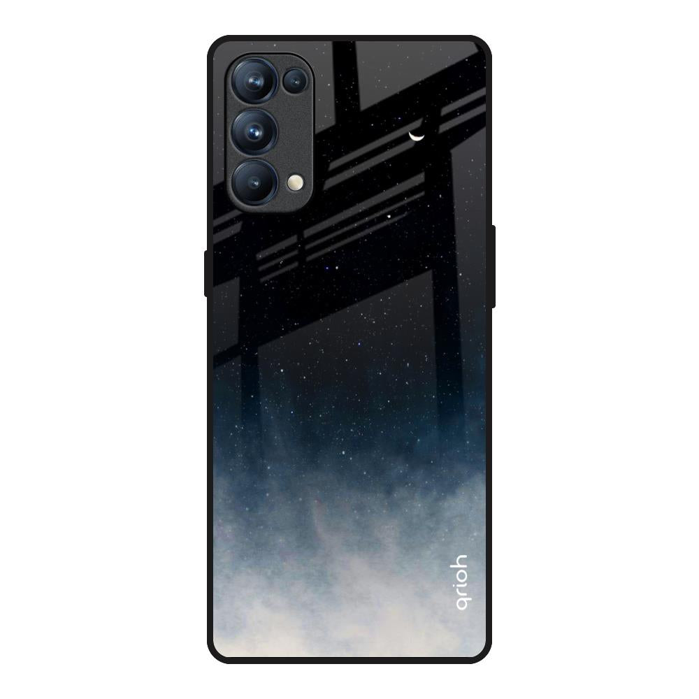 Black Aura Oppo Reno5 Pro Glass Back Cover Online