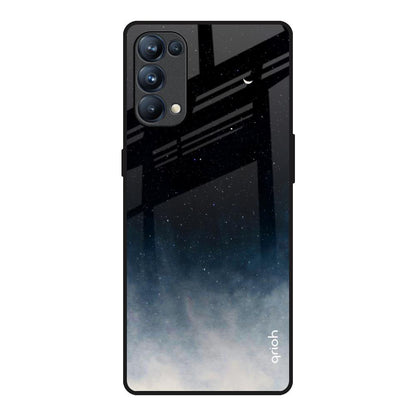 Black Aura Oppo Reno5 Pro Glass Back Cover Online