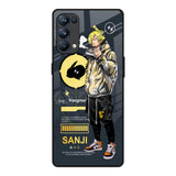 Cool Sanji Oppo Reno5 Pro Glass Back Cover Online