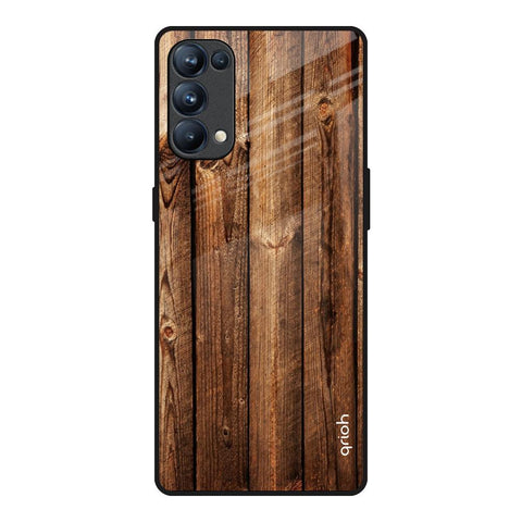 Timber Printed Oppo Reno5 Pro Glass Back Cover Online