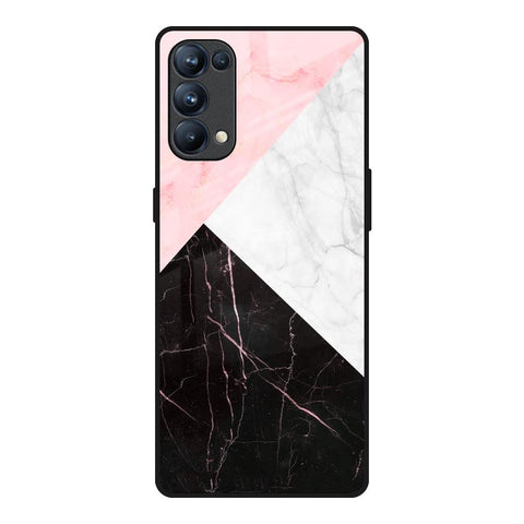 Marble Collage Art Oppo Reno5 Pro Glass Back Cover Online