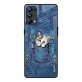 Kitty In Pocket Oppo Reno5 Pro Glass Back Cover Online