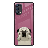Funny Pug Face Oppo Reno5 Pro Glass Back Cover Online