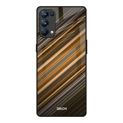 Diagonal Slash Pattern Oppo Reno5 Pro Glass Back Cover Online