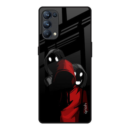 Shadow Character Oppo Reno5 Pro Glass Back Cover Online