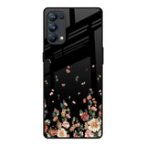 Floating Floral Print Oppo Reno5 Pro Glass Back Cover Online