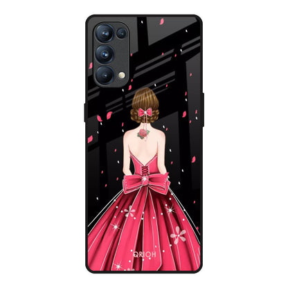 Fashion Princess Oppo Reno5 Pro Glass Back Cover Online