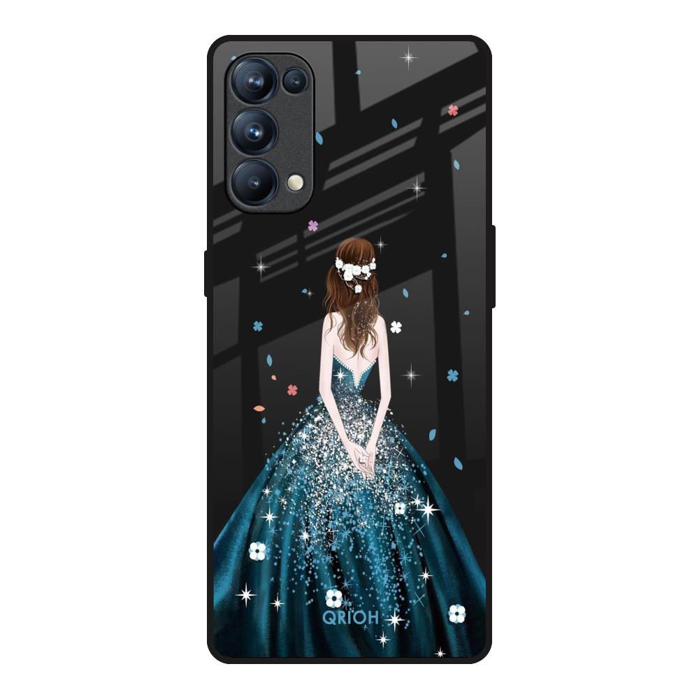 Queen Of Fashion Oppo Reno5 Pro Glass Back Cover Online