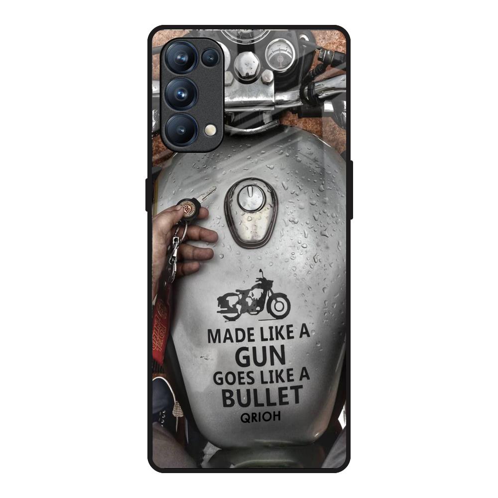 Royal Bike Oppo Reno5 Pro Glass Back Cover Online