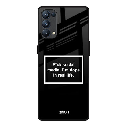 Dope In Life Oppo Reno5 Pro Glass Back Cover Online