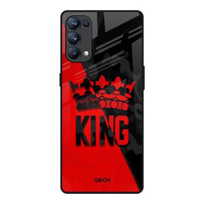 I Am A King Oppo Reno5 Pro Glass Back Cover Online