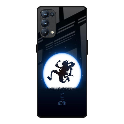 Luffy Nika Oppo Reno5 Pro Glass Back Cover Online