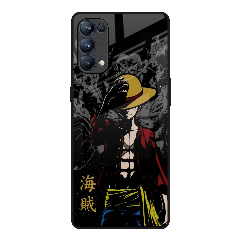 Dark Luffy Oppo Reno5 Pro Glass Back Cover Online