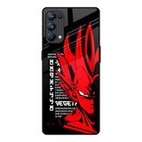 Red Vegeta Oppo Reno5 Pro Glass Back Cover Online