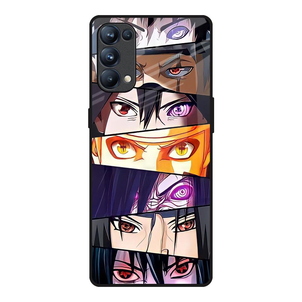 Anime Eyes Oppo Reno5 Pro Glass Back Cover Online