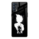 Monochrome Goku Oppo Reno5 Pro Glass Back Cover Online