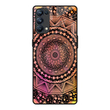 Floral Mandala Oppo Reno5 Pro Glass Back Cover Online