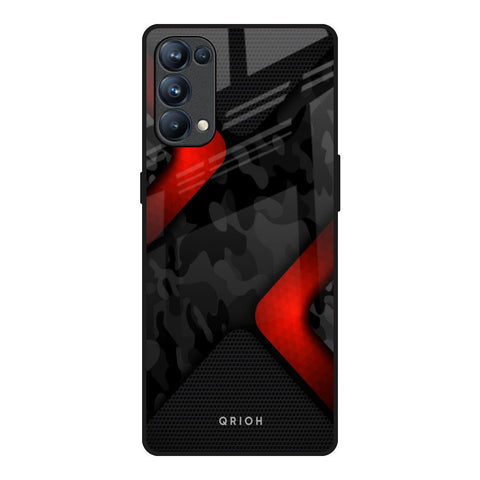 Modern Camo Abstract Oppo Reno5 Pro Glass Back Cover Online