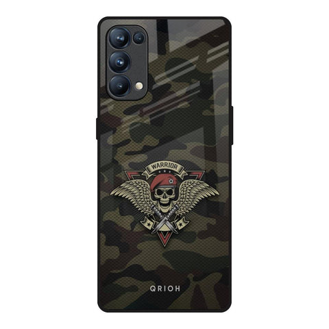 Army Warrior Oppo Reno5 Pro Glass Back Cover Online