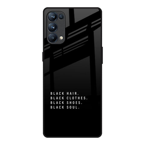 Black Soul Oppo Reno5 Pro Glass Back Cover Online