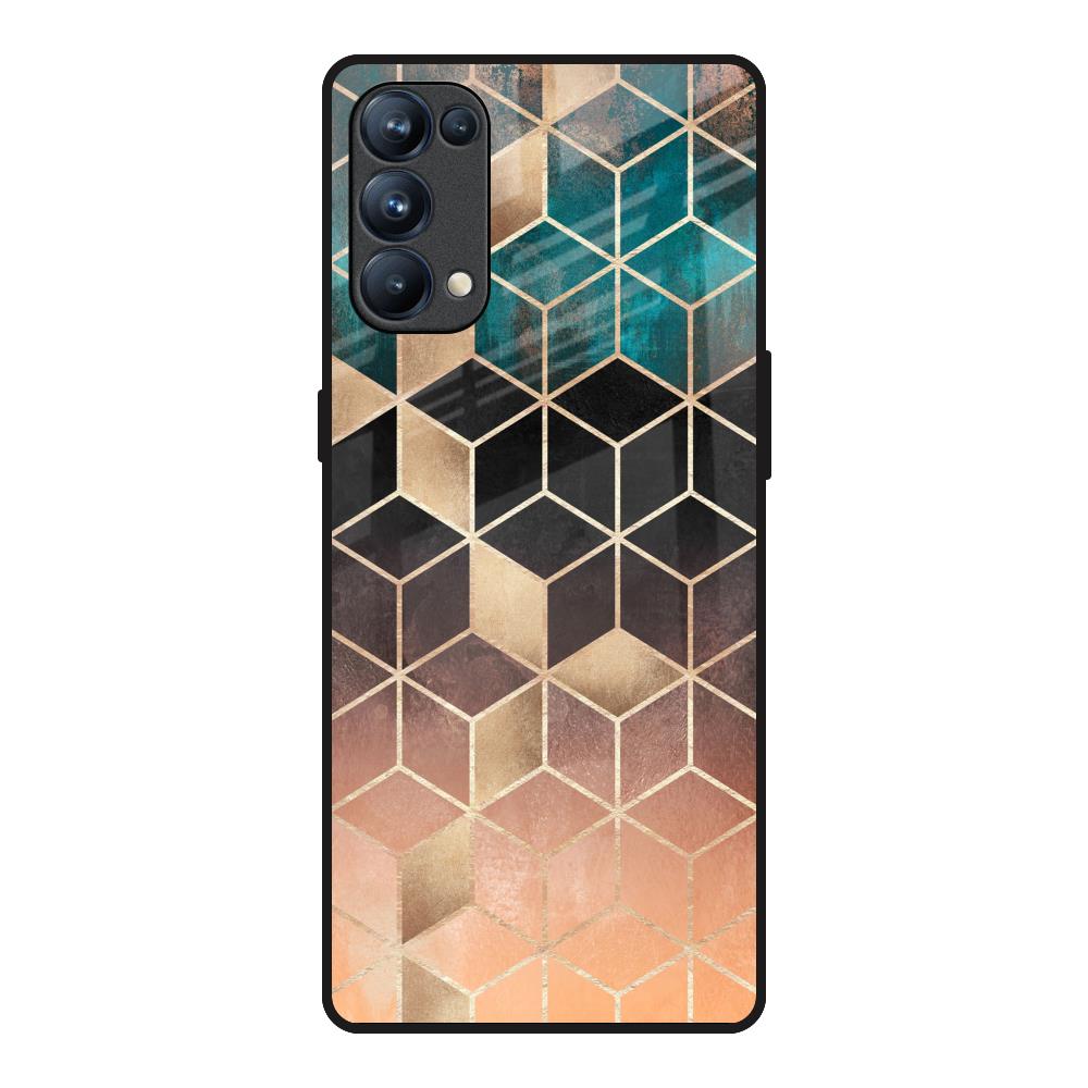 Bronze Texture Oppo Reno5 Pro Glass Back Cover Online
